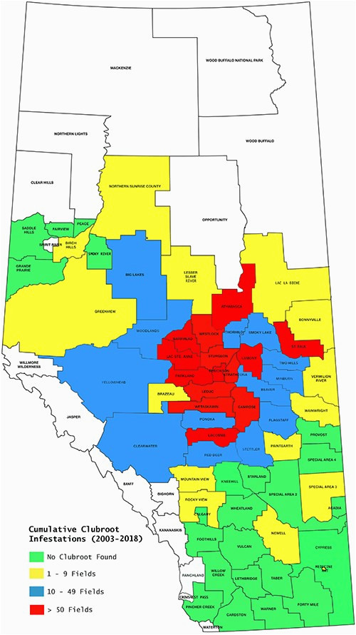 affected regions canola council of canada