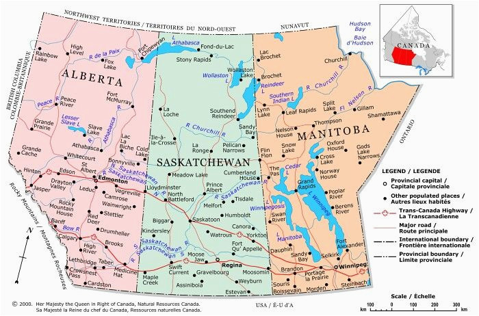 prairie provinces a political map of the prairie provinces showing