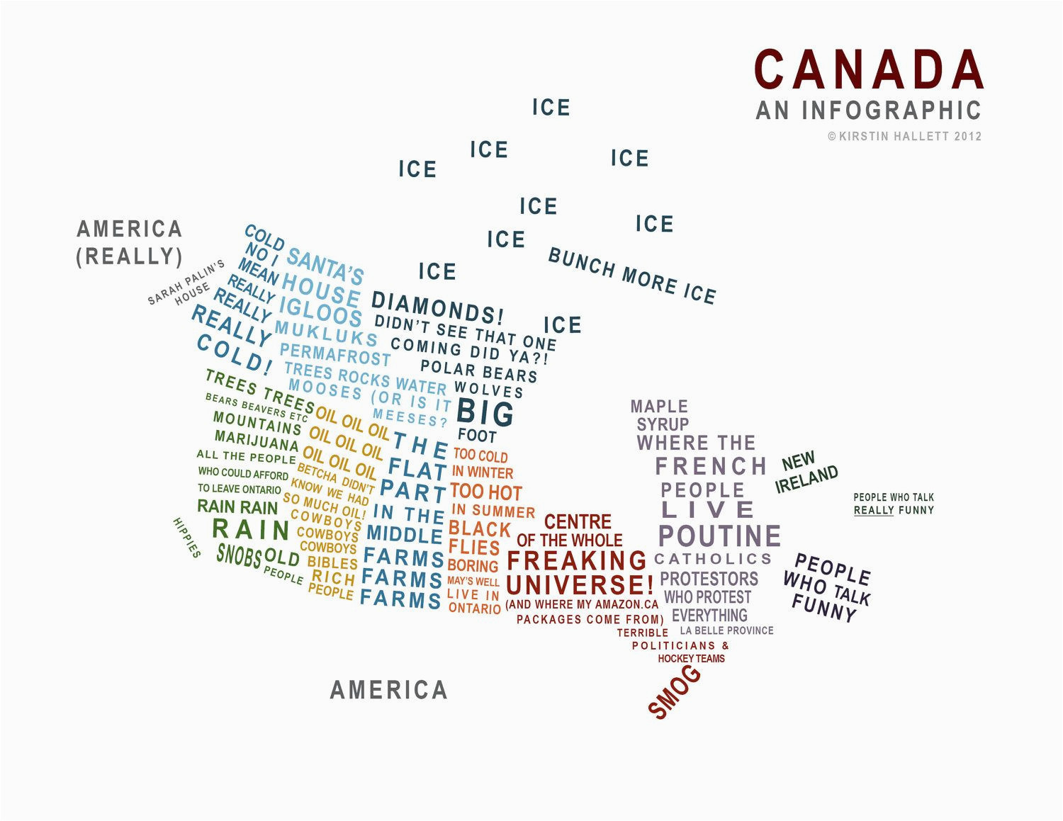 canada a map in words just because canadian