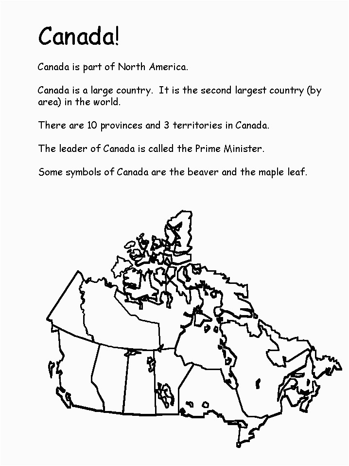 Map Of Canada Kids Canadian Activities Worksheets On Geography Country