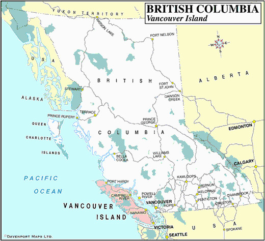 map of british columbia british columbia travel and