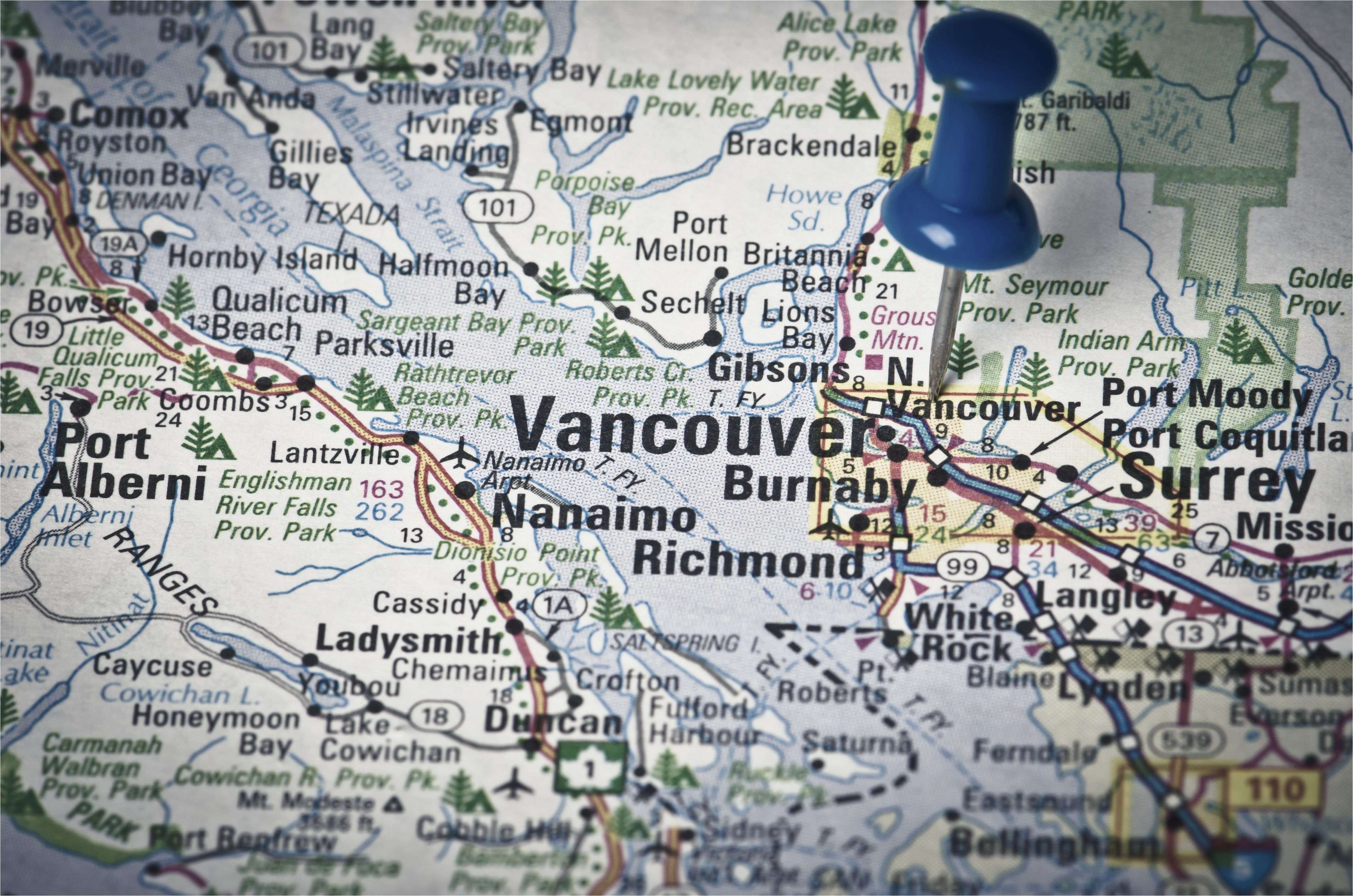 vancouver canada location map