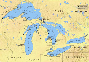 map of michigan and ontario canada image result for map of mi lakes