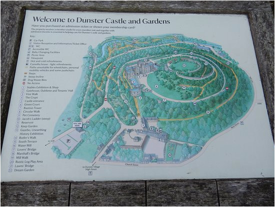 map of dunster castle picture of dunster castle tripadvisor