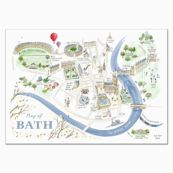 alice tait map of bath print map love in 2019 bath england map