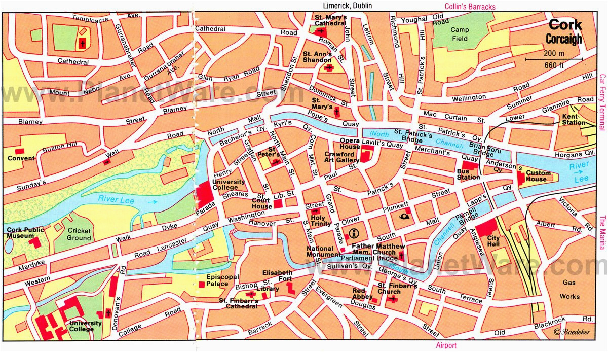 Map Of Cork City Ireland 14 Top Rated Tourist Attractions In Cork Planetware Of Map Of Cork City Ireland 