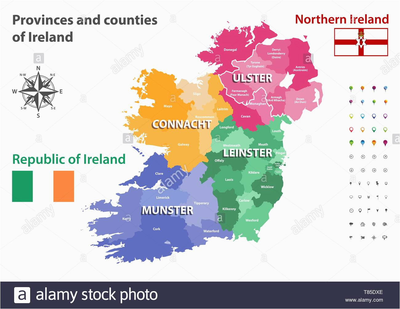 map of cork stockfotos map of cork bilder seite 3 alamy