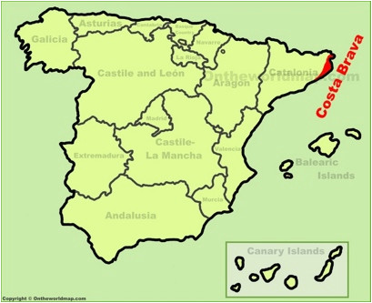 map of costa brave and travel information download free