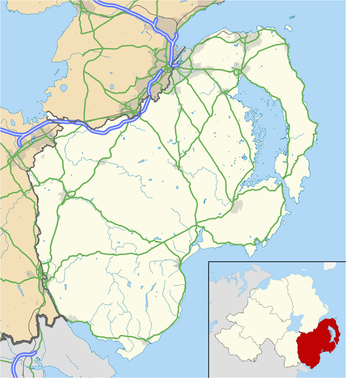 Map Of County Down Ireland Ballyhornan Wikipedia Of Map Of County Down Ireland 