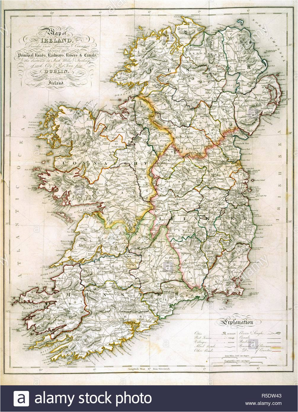 provinces map ireland stock photos provinces map ireland stock