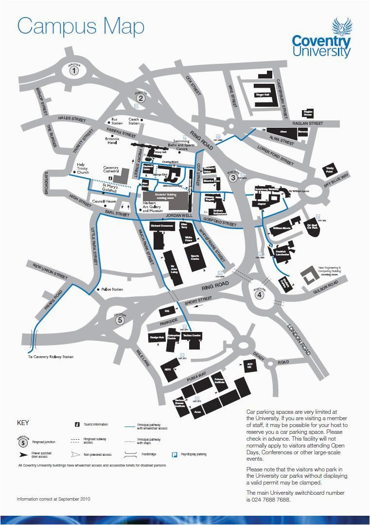 campus map information card edition campus map coventry