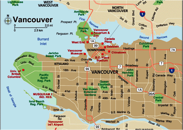 vancouver canada location map