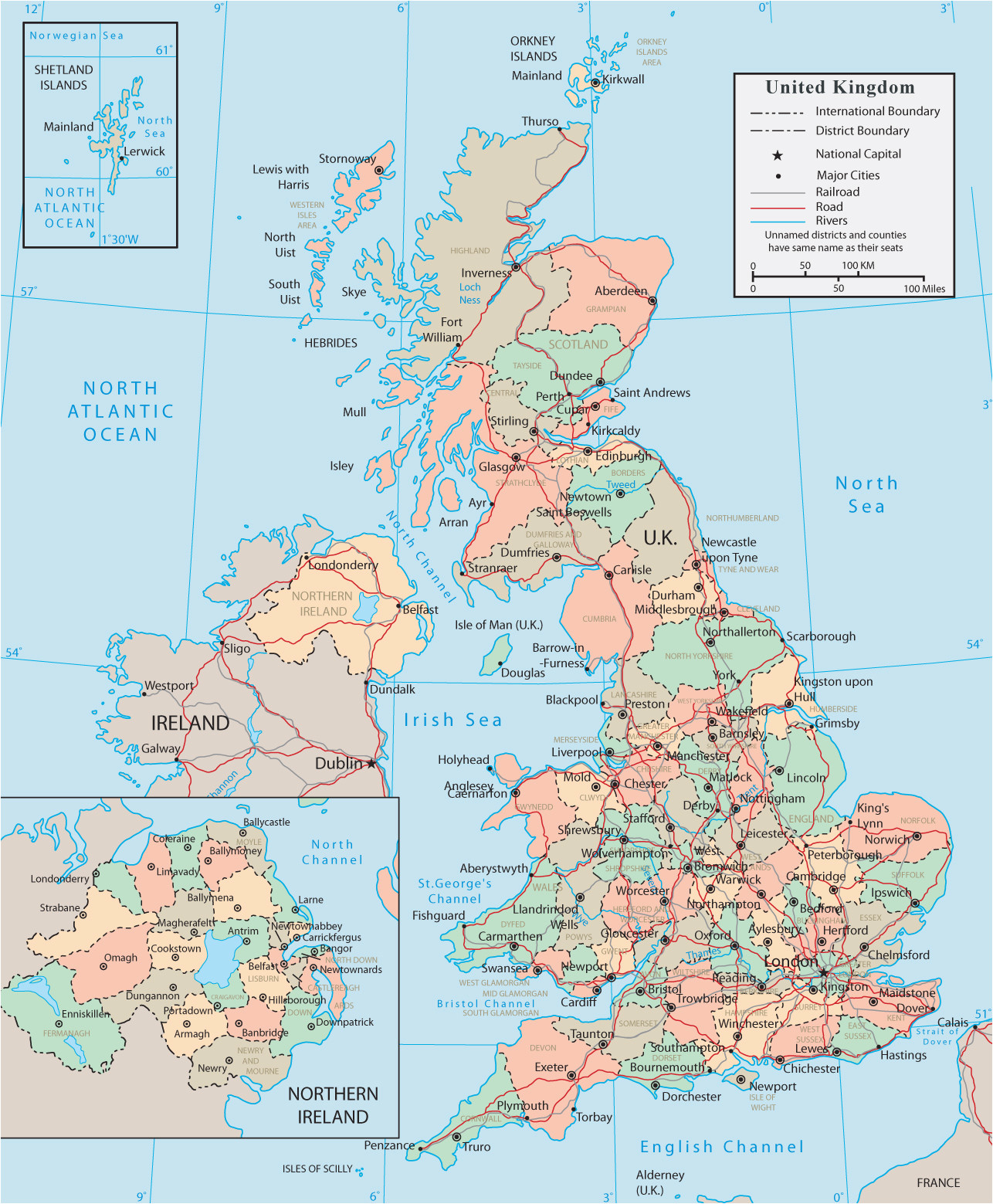 Map Of England and Scotland Cities Map Of Ireland and Uk and Travel Information Download Free Map Of
