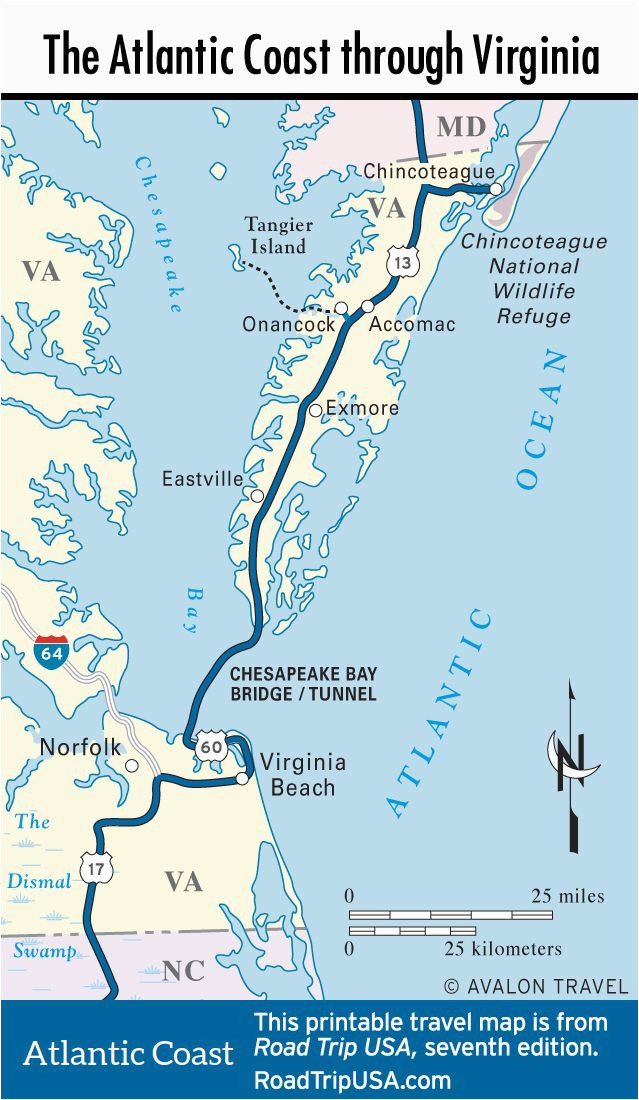 map of the atlantic coast through virginia east coast in