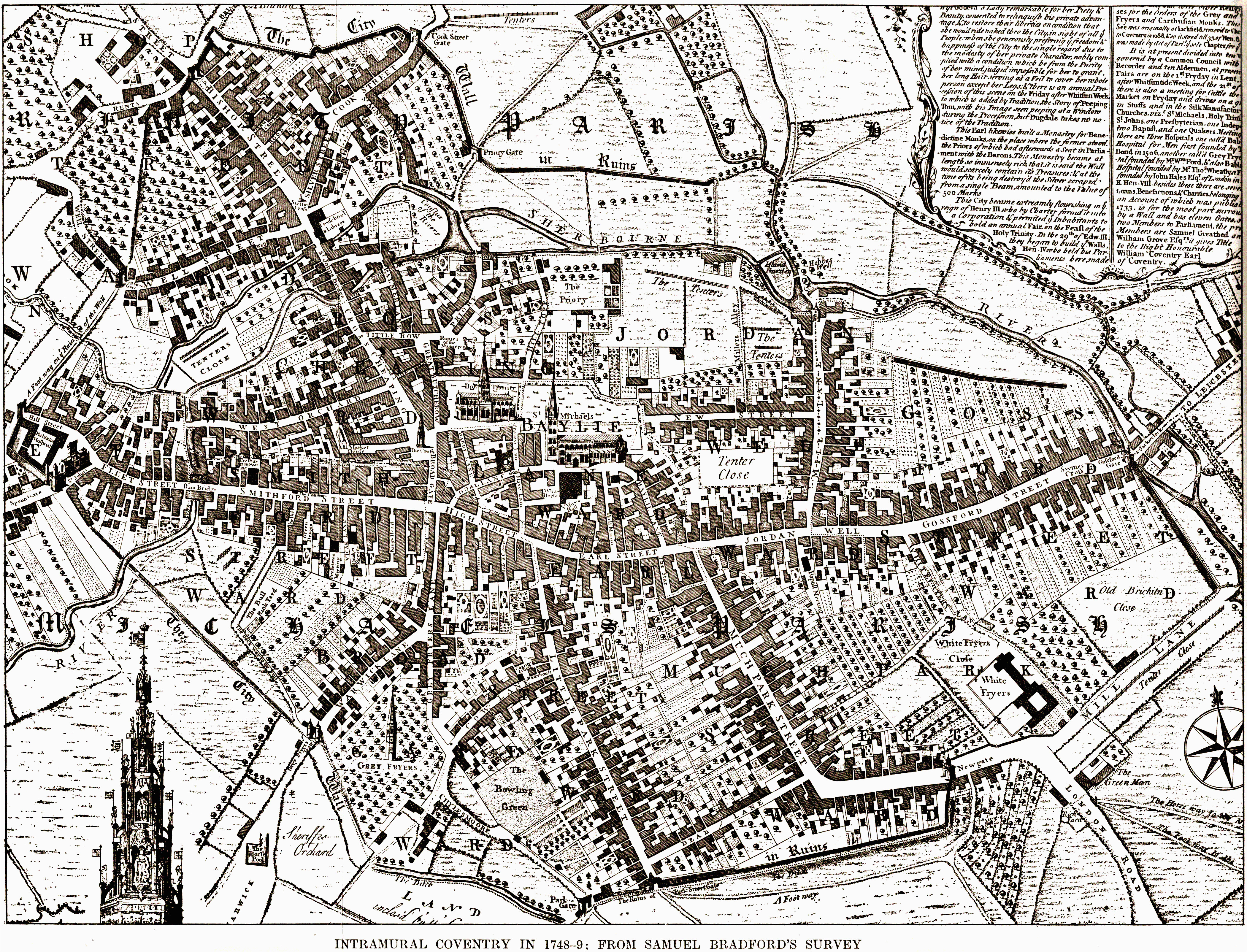 coventry is still medieval in 1749 without any industrial