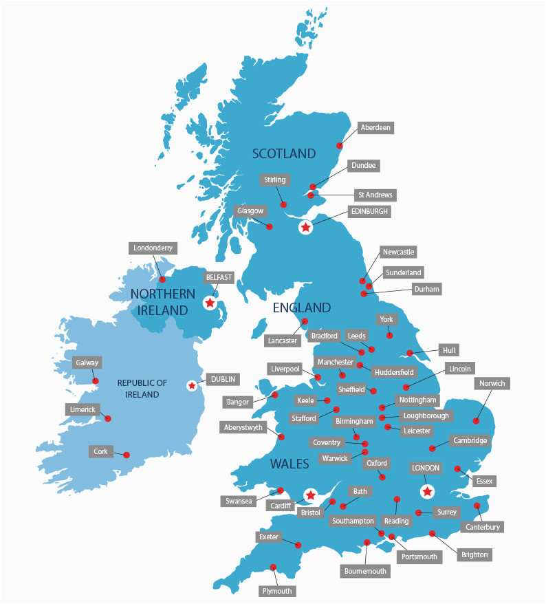 Map Of England Showing Airports Uk University Map Of Map Of England Showing Airports 