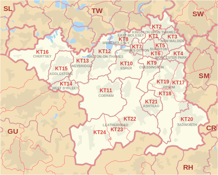 kt postcode area wikivisually