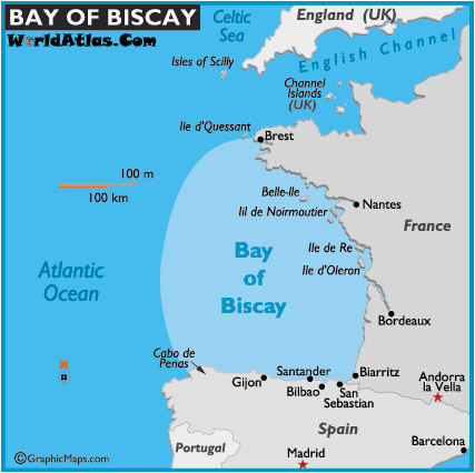 map of bay of biscay world bays maps bay of biscay