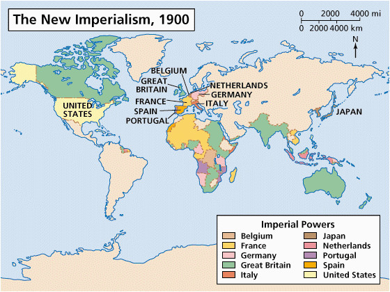 imperialism was a main cause of ww1 this shows what countries were