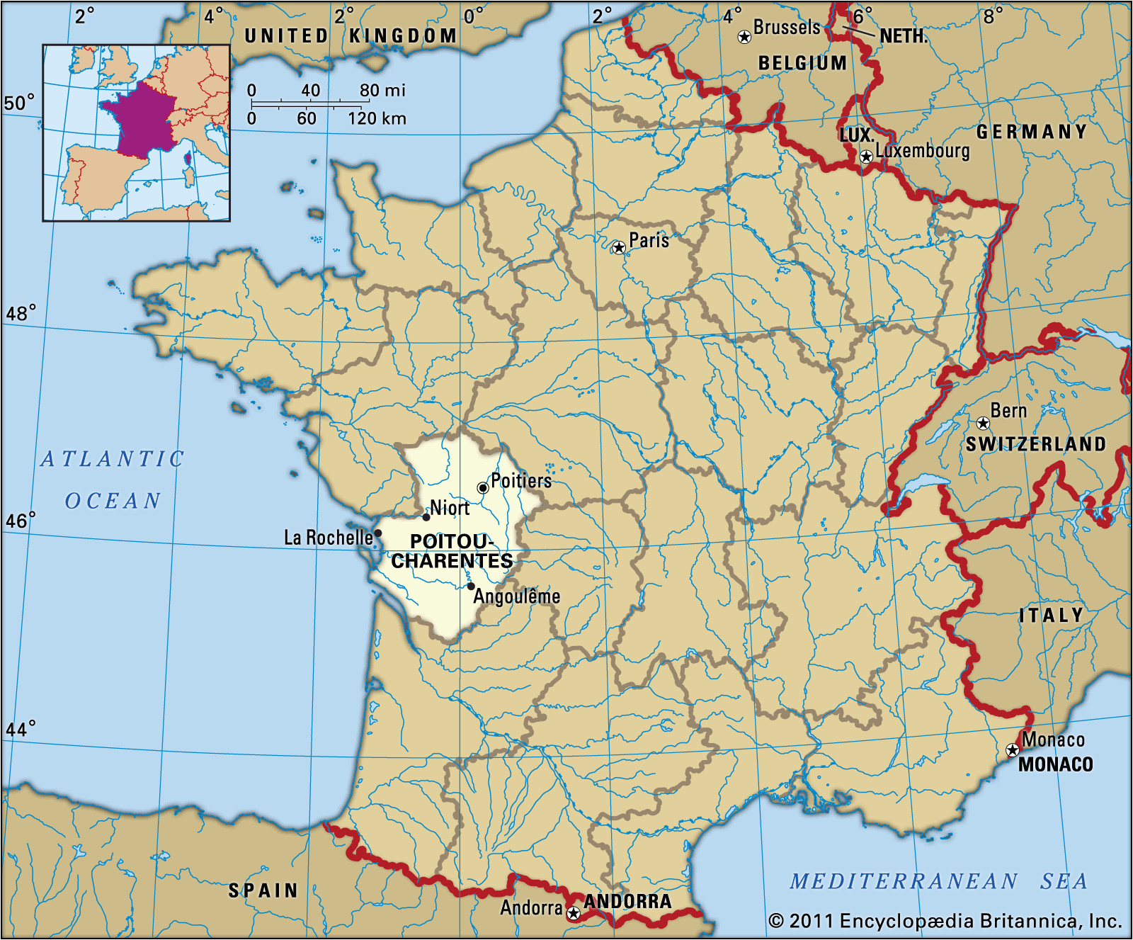 poitou charentes history culture geography map