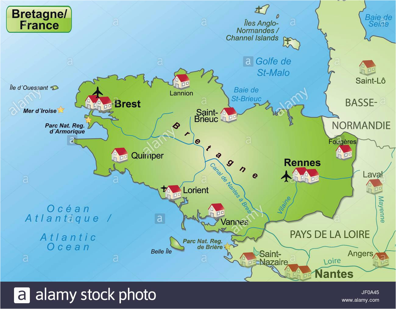 map of brest france stockfotos map of brest france bilder alamy