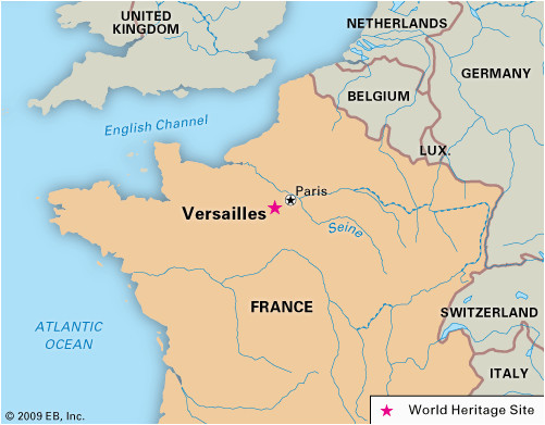 versailles france map and travel information download free