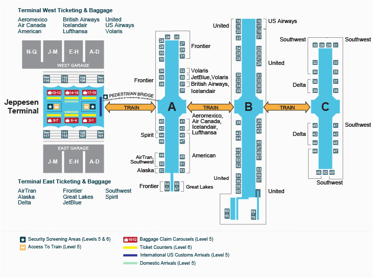 a look inside the terminal and concourses at denver international