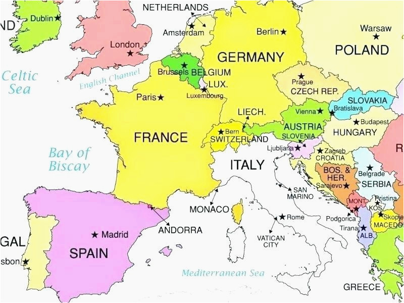 english map of italy