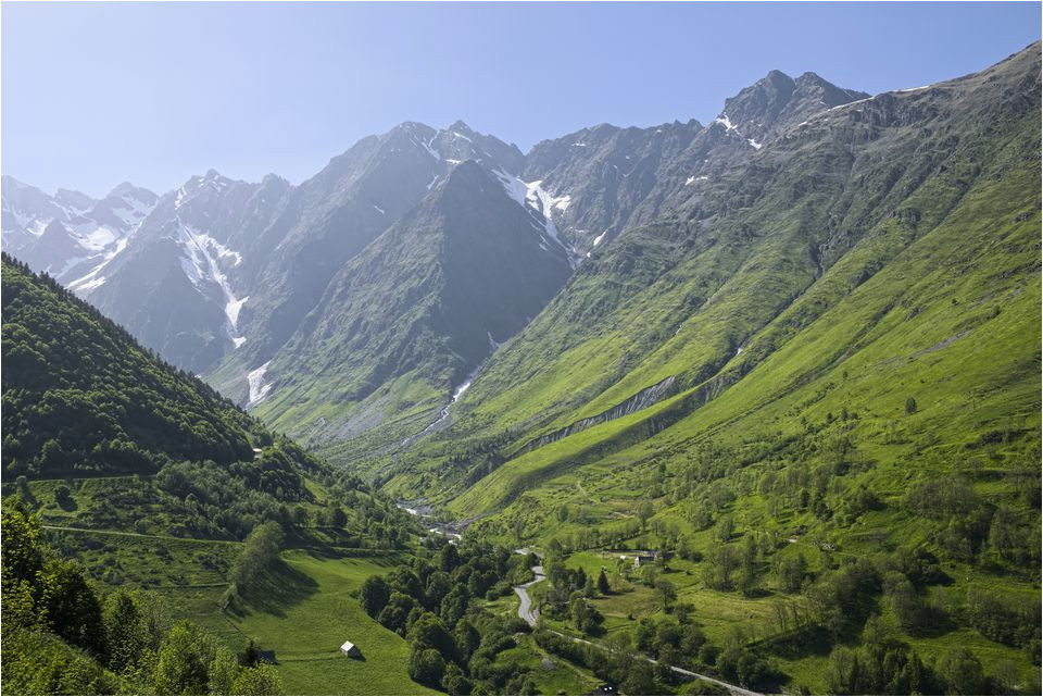 the pyrenees mountain range in france