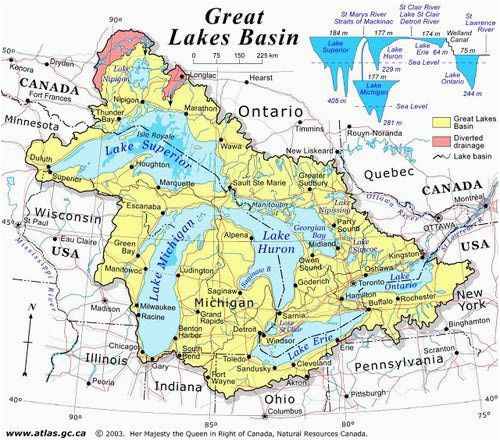 Map Of Great Lakes Canada Discover Canada with these 20 Maps In 2019 Ideas Great Lakes Map