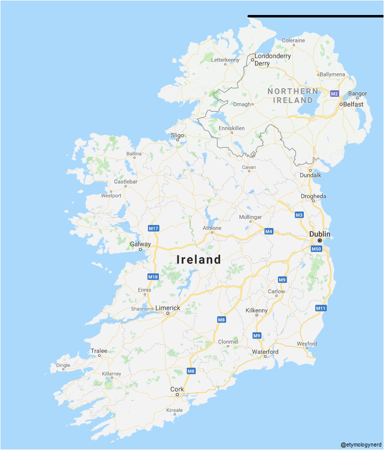 fun fact the republic of ireland extends further north than