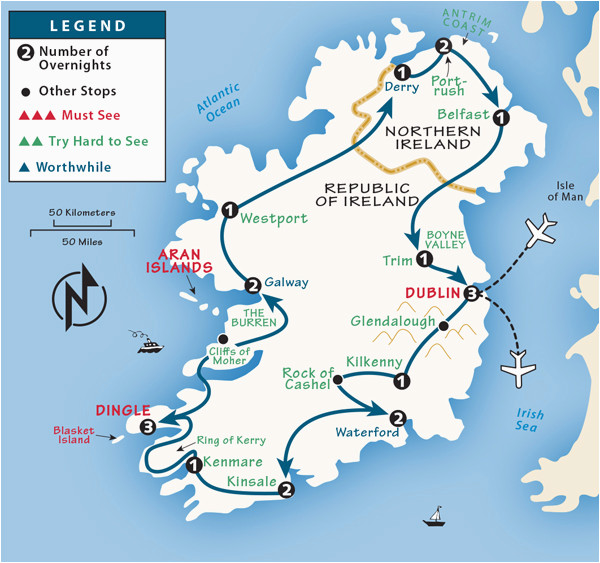 Map Of Ireland Shannon Airport Ireland Itinerary Where To Go In Ireland By Rick Steves Of Map Of Ireland Shannon Airport 