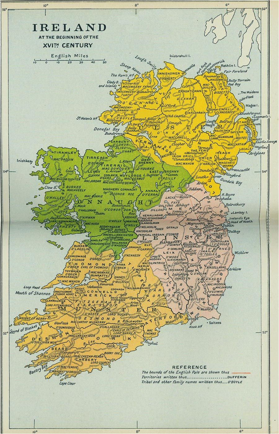 map showing origin of irish surnames genealogy surnames