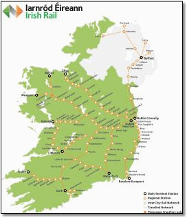 map of ireland road network download them and print