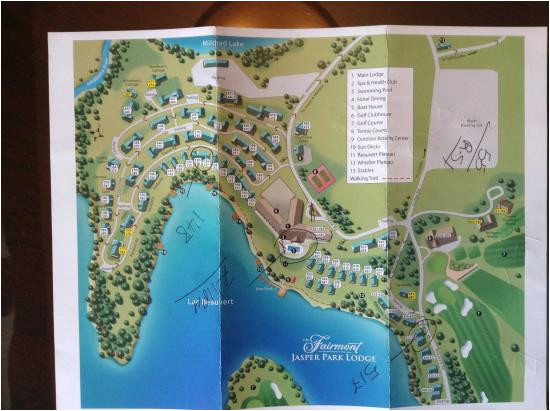 map of the grounds picture of fairmont jasper park lodge tripadvisor
