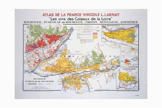 map of the loire region bourgueil