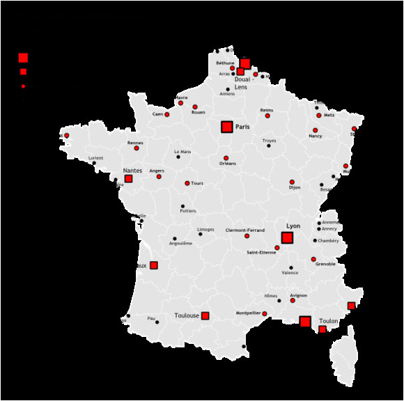 map of france cities france map with cities and towns