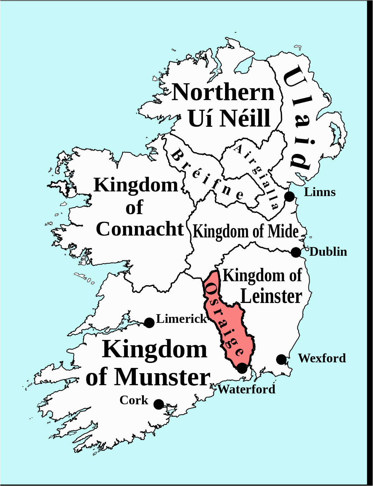 Map Of Medieval Ireland – secretmuseum