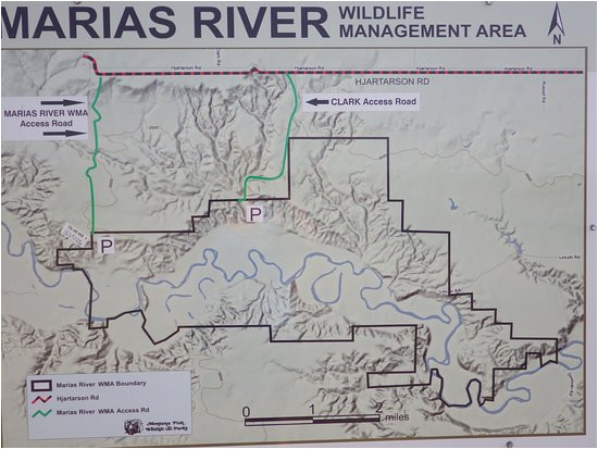 marias river state park and wildlife management area map