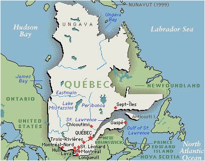 quebec map google map of quebec canada outnabout