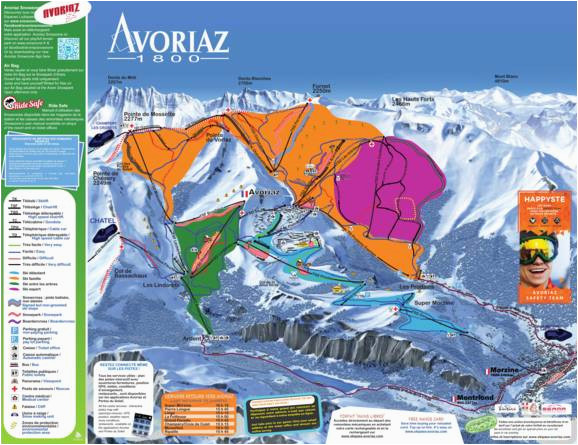 pistenplan les portes du soleil morzine avoriaz les gets cha tel