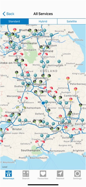 Map Of Motorways In England Motorway Services Gb Of Map Of Motorways In England 