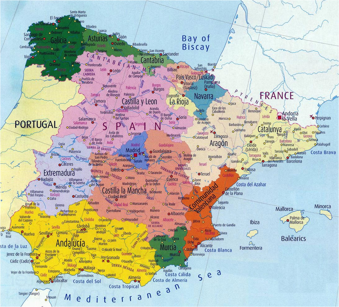 spain maps printable maps of spain for download
