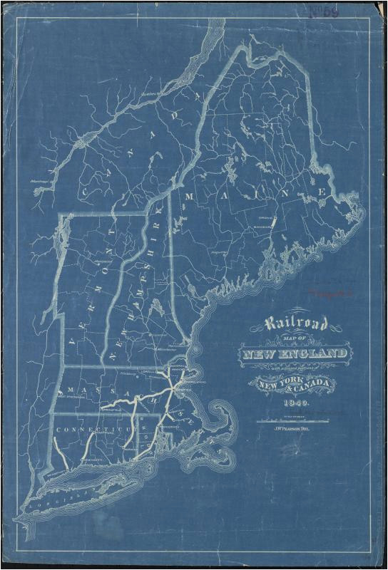 file railroad map of new england with adjacent portions of