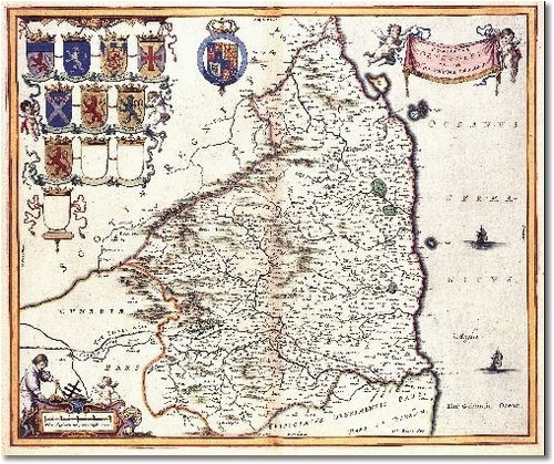 1645 northumberland maps engravings and prints england