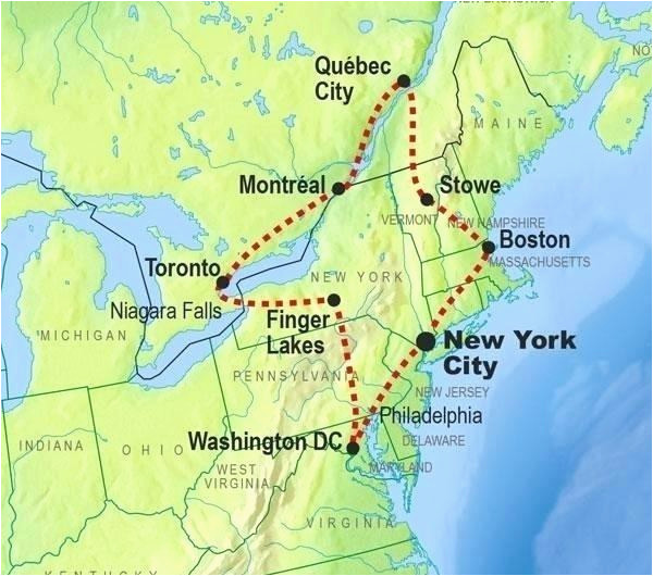 Map Of Northeastern Us And Canada Map Of Northeastern United States Pergoladach Co Of Map Of Northeastern Us And Canada 1 