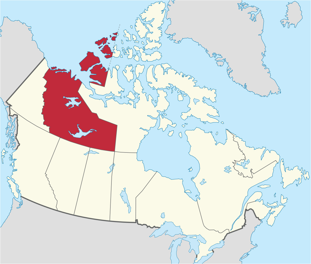 Map Of northern Canada Territories | secretmuseum