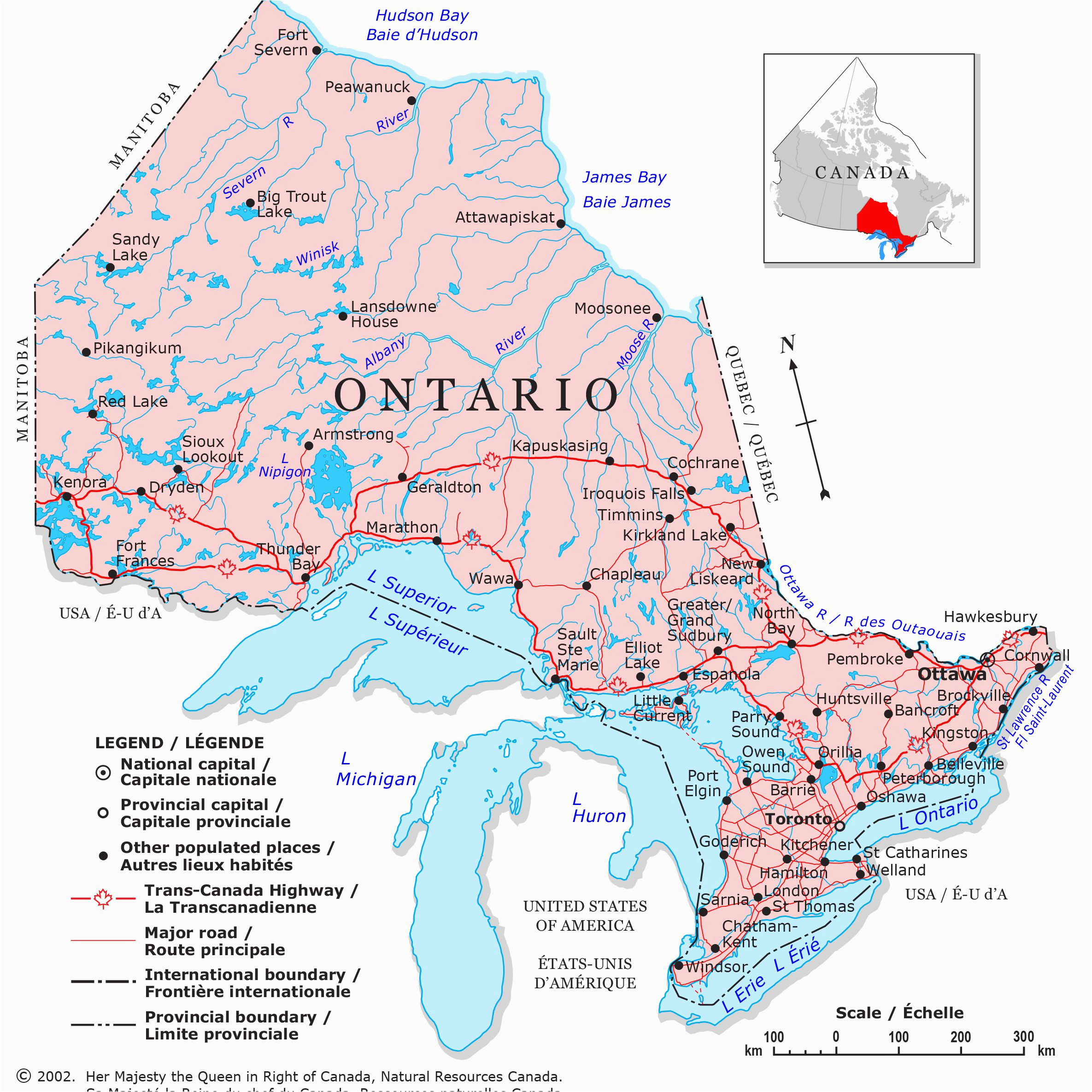 Map Of Ontario Canada Cities Guide To Canadian Provinces And Territories Of Map Of Ontario Canada Cities 