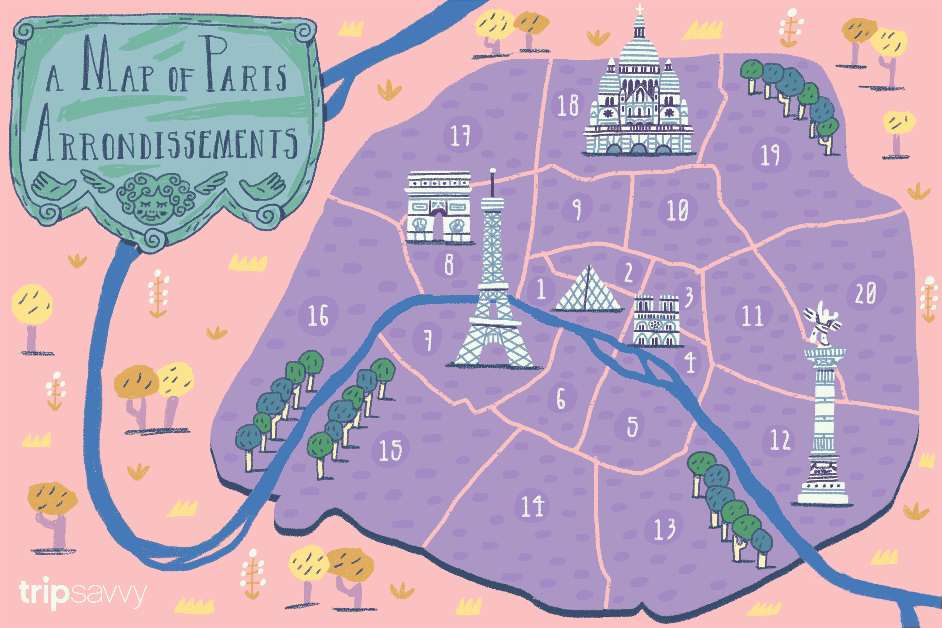 Map Of Paris France Districts Secretmuseum