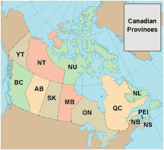 canada maps and canada travel guide canadian province maps